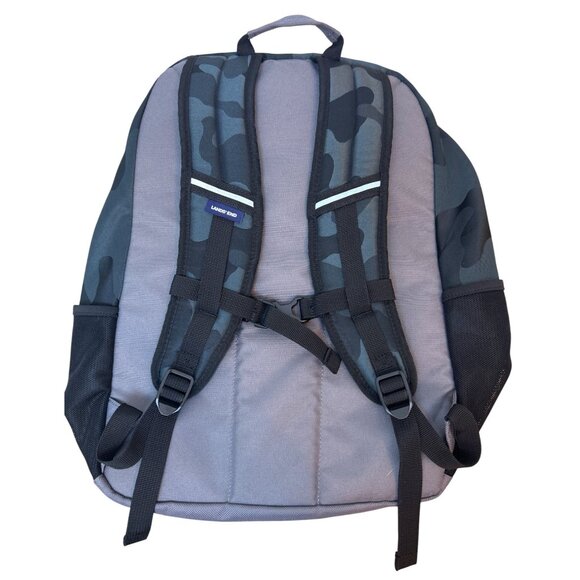 Lands' End Camo Backpack Multiple Compartments Adjustable Straps & Padded Back - Picture 3 of 8
